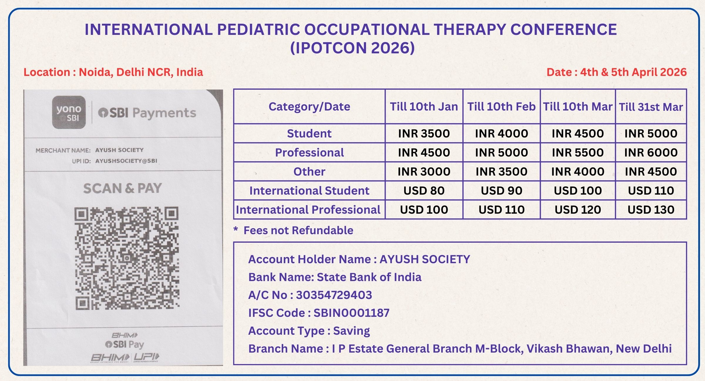 IPOTCON 2026 Registration Detail